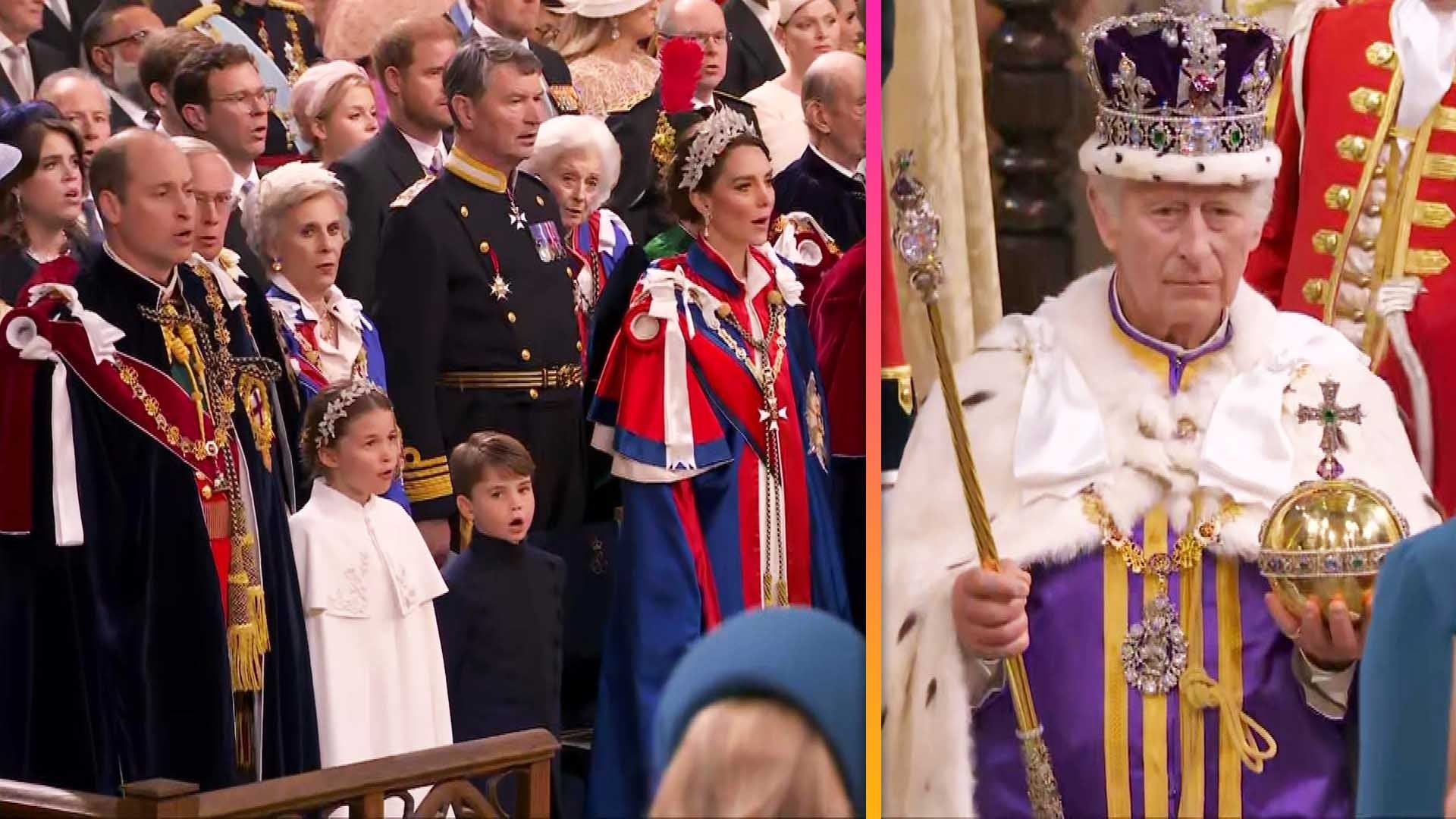 Watch Royal Family Sing ‘God Save the King’ as Charles Makes Procession